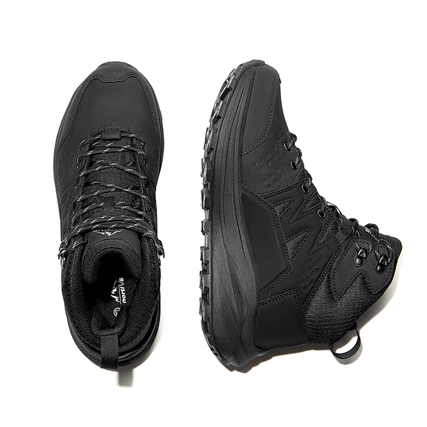 Men's Cap-Toe Lightweight Hiking Boots - BLACK - 3
